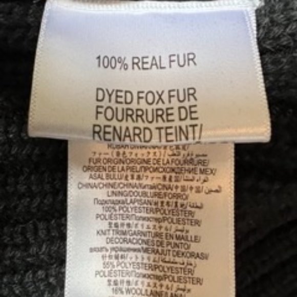 BCBGMAXAZRIA Real Fox Fur Vest, Size S - Picture 12 of 13